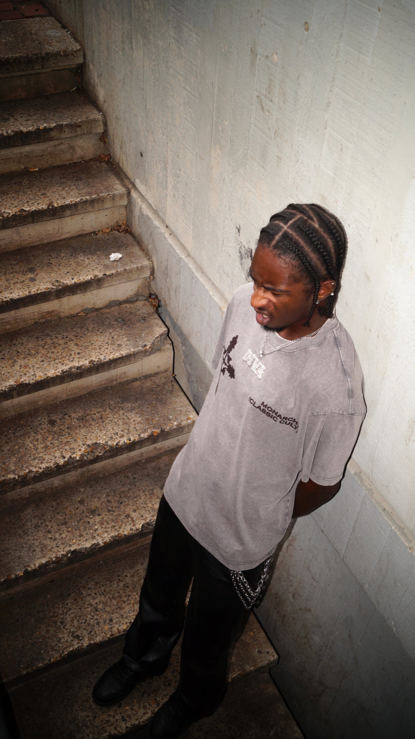 DUAL LOGO CROSS T-SHIRT